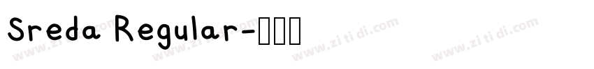 Sreda Regular字体转换
